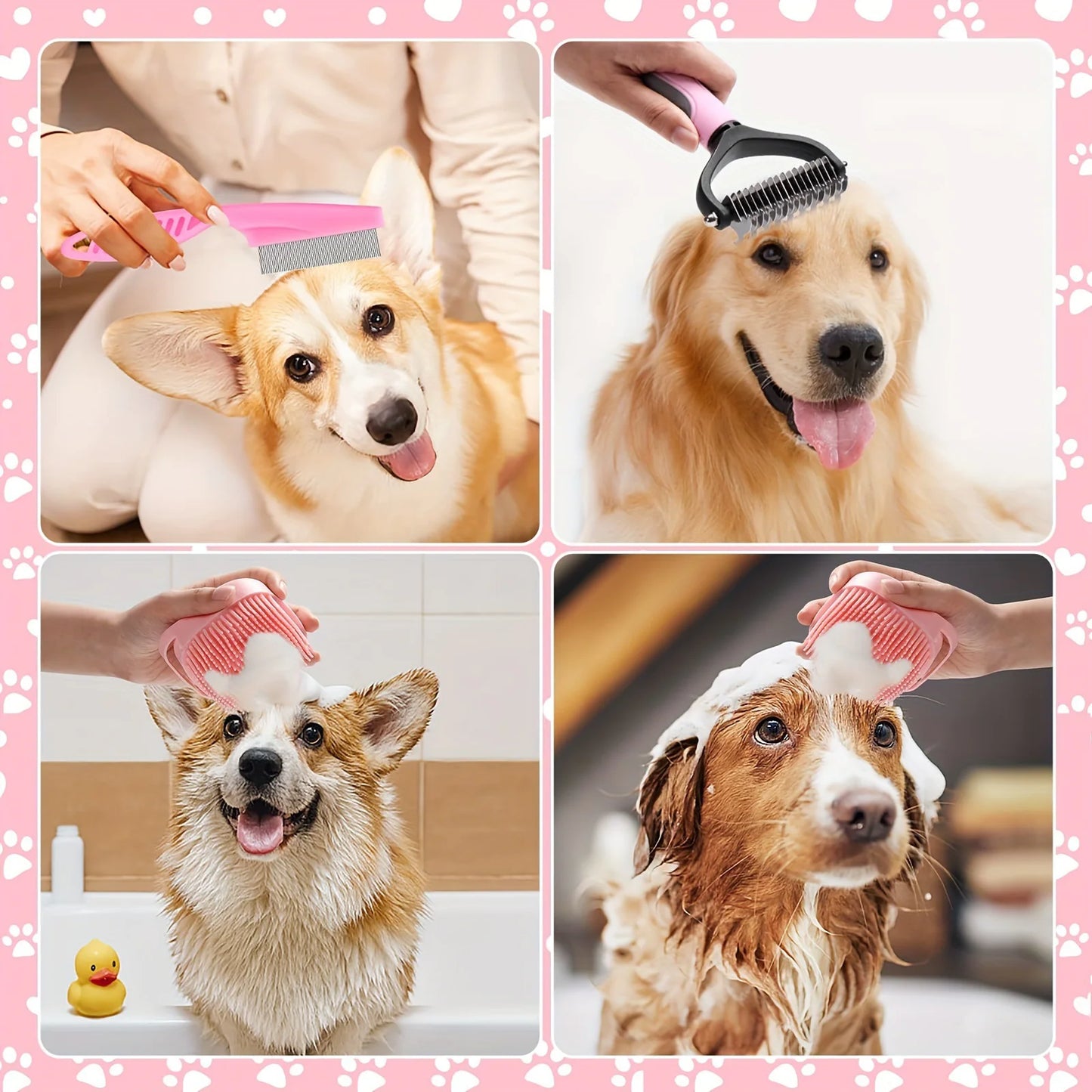 8-Piece Dog Grooming Tool Set