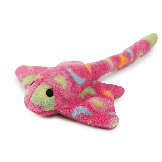 Zanies Sea Charmer Dog Toys Pink Stingray 11"